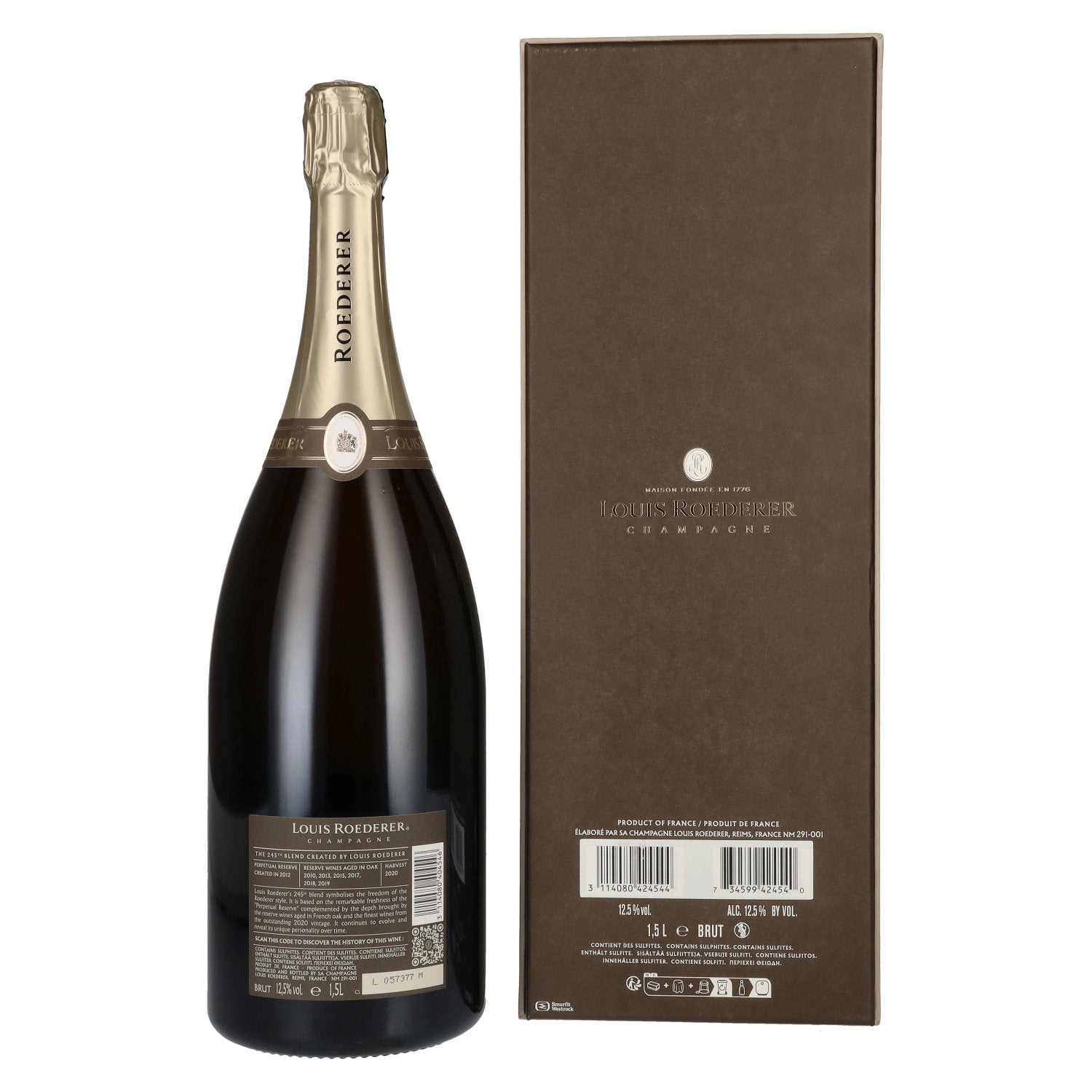 Louis Roederer Champagne Collection 245 12,5% vol. 1,5l en coffret cadeau