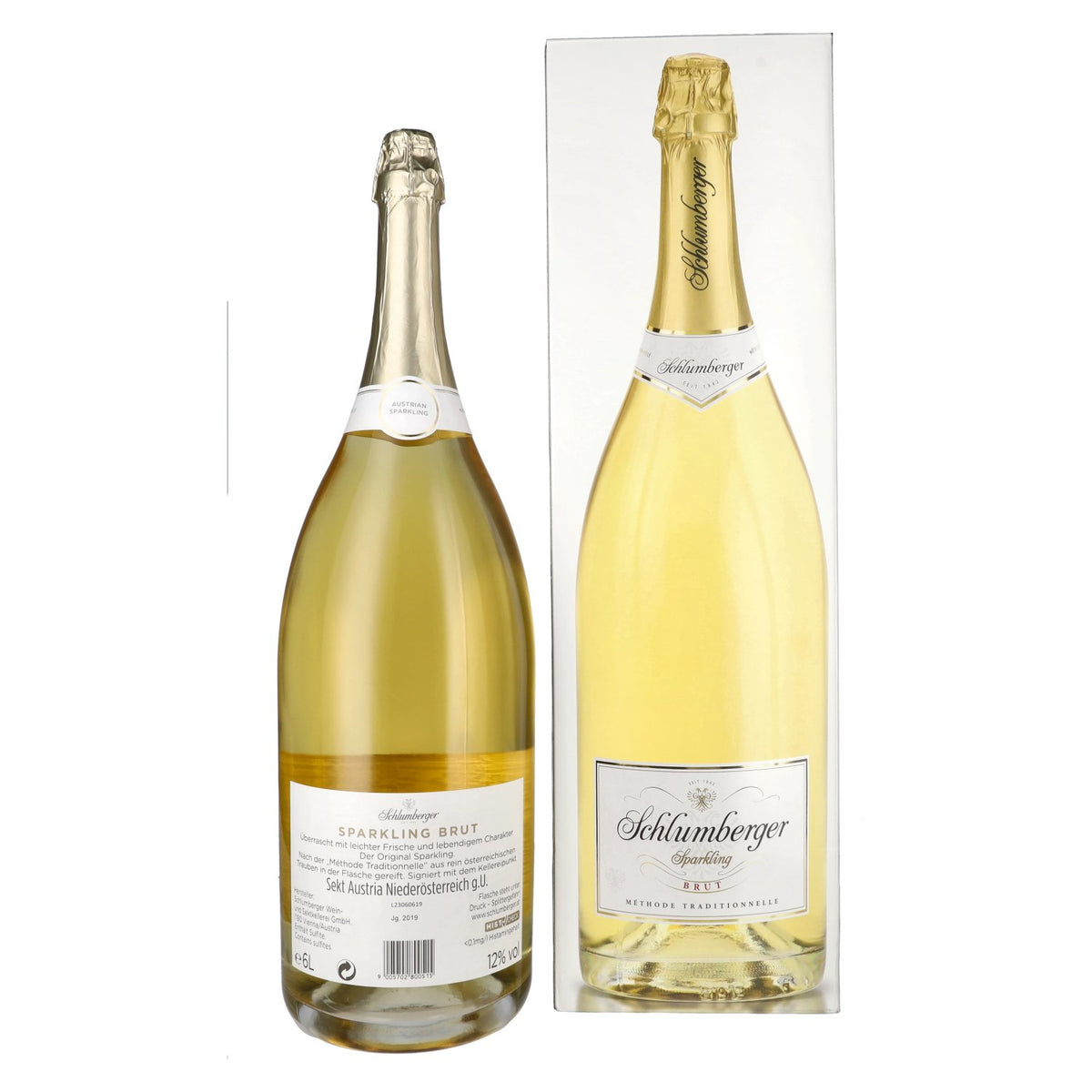 Schlumberger Sparkling Jahrgangssekt Brut 12% Vol. 6l in Geschenkbox