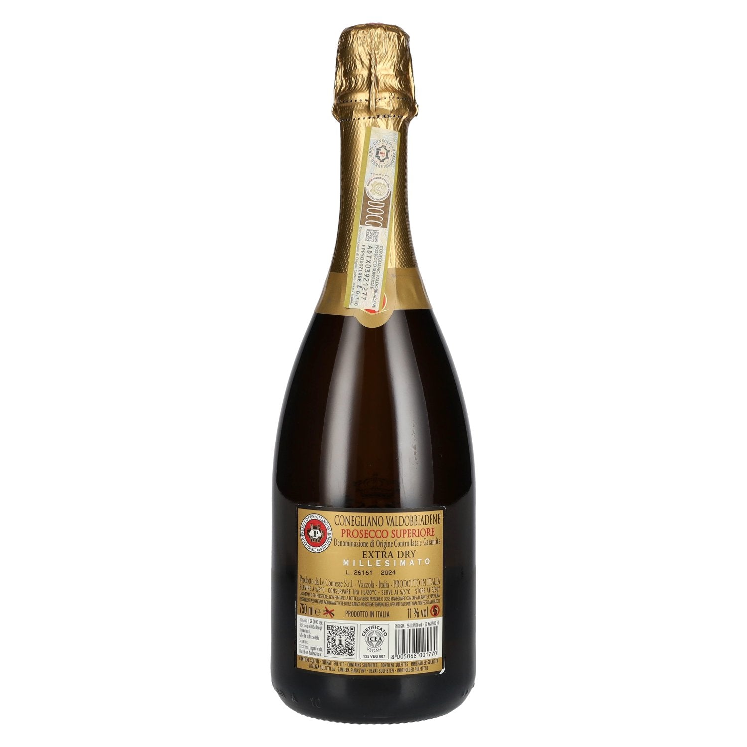 Porta Leone Conegliano Valdobbiadene Prosecco Superiore Extra Dry Millesimato DOCG 2024 11 % vol. 0,75 l
