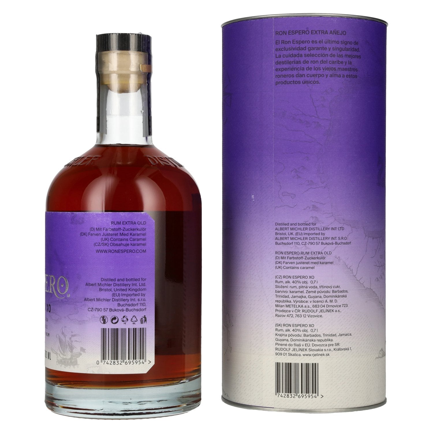 Ron Espero Extra Añejo XO Selección Homenaje Produccion Limitada 40% Vol. 0,7l en boîte cadeau