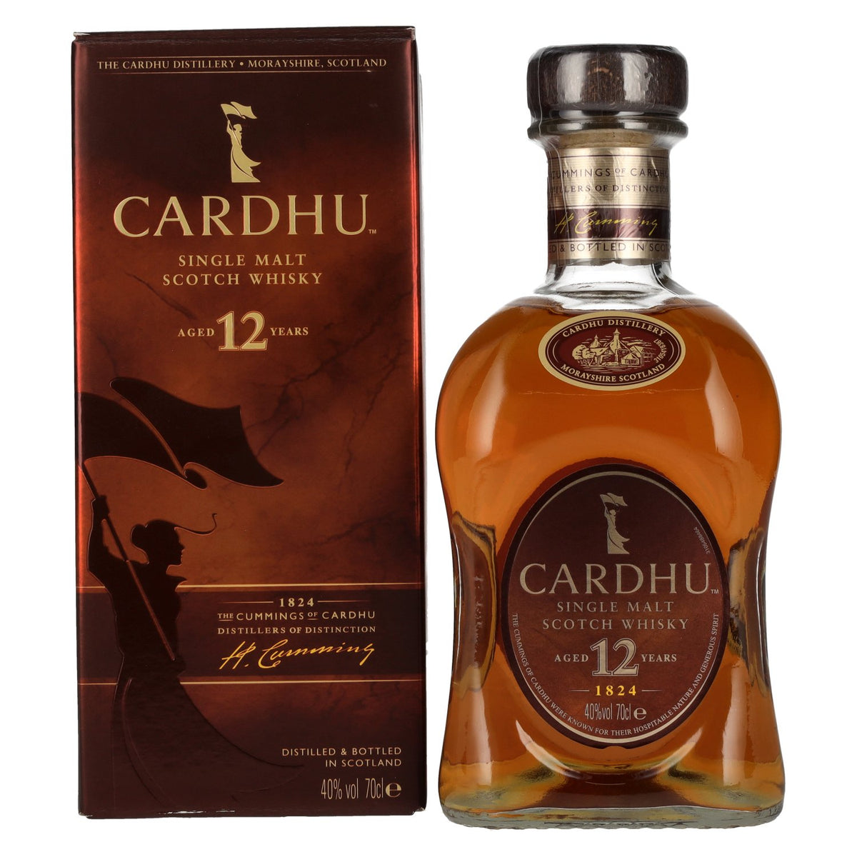 Cardhu 12 Years Old Single Malt Scotch Whisky 40% Vol. 0,7l en boîte cadeau