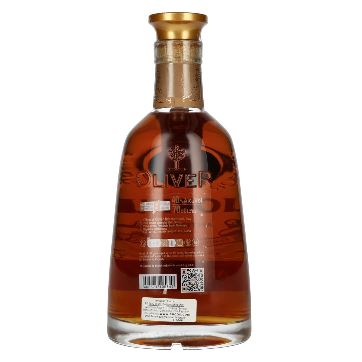 Ron Quorhum ANTILIA Artisanal Rum 40% vol. 0,7 l
