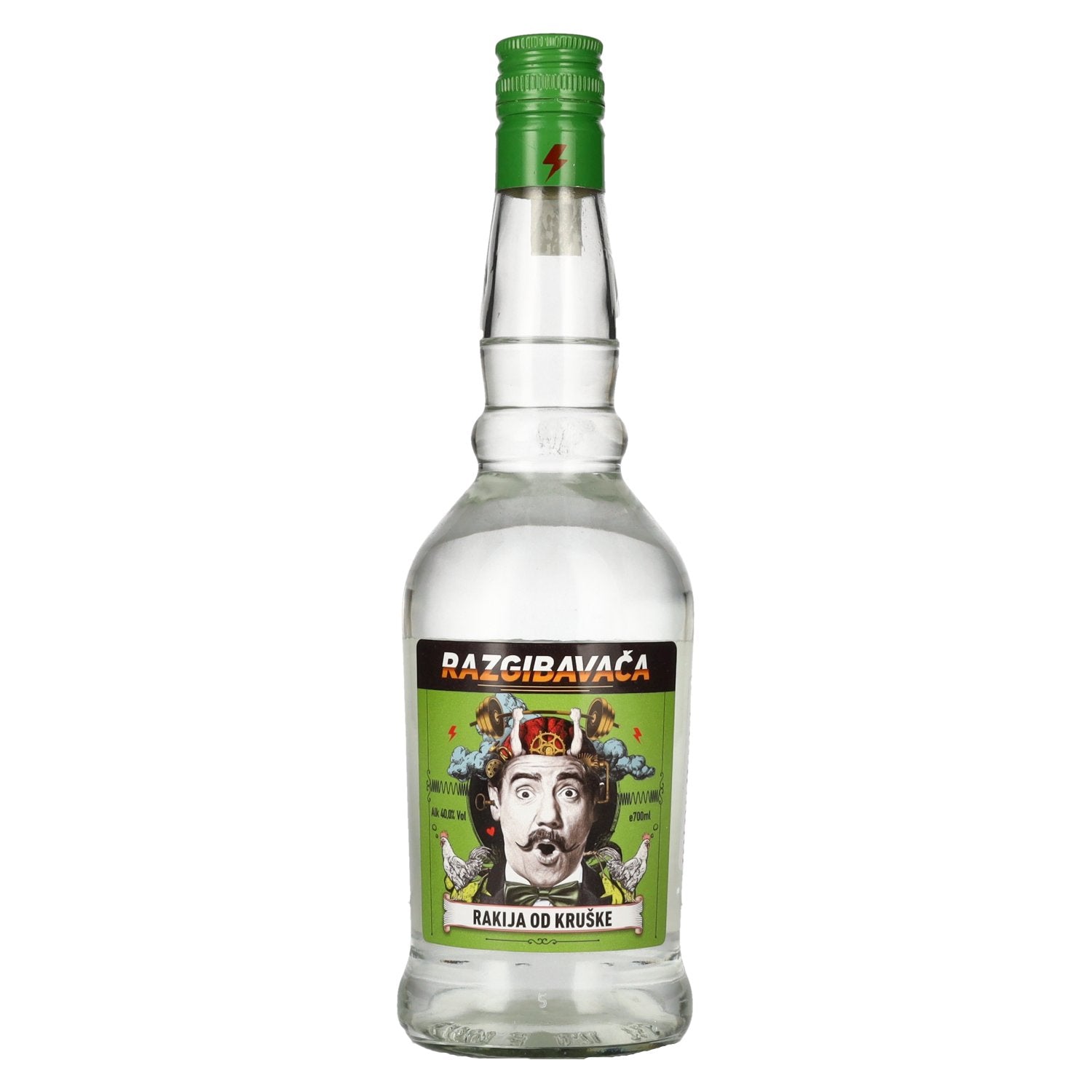 Razgibavača Rakija Od Kruške Pear Brandy 40% ABV 0.7l