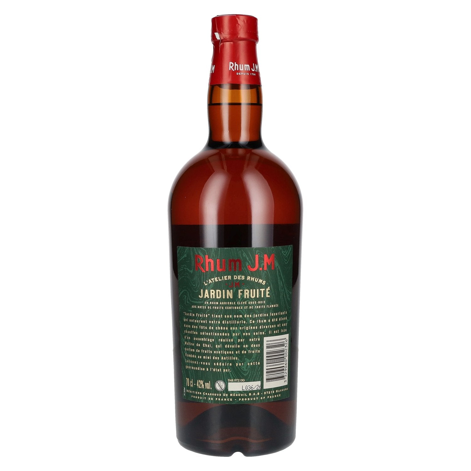 Rhum J.M JARDIN FRUITÉ Rhum agricole 42 % vol. 0,7 l