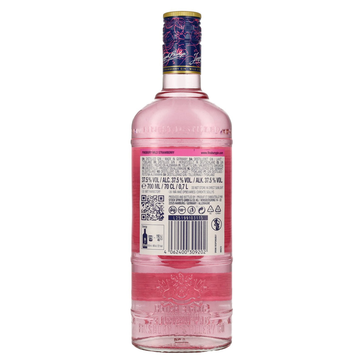 Finsbury Wild Strawberry Distilled Gin 37,5% vol. 0,7 l