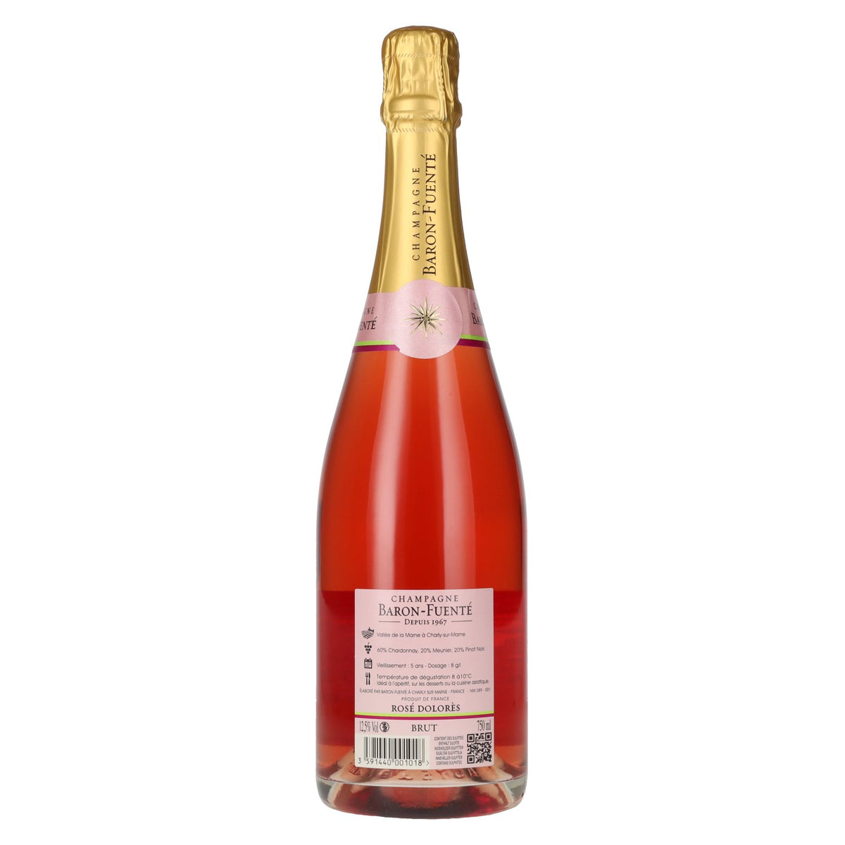 Champagne Baron-Fuenté ROSÉ DOLORÈS Champagne Brut 12,5 % vol. 0,75 l
