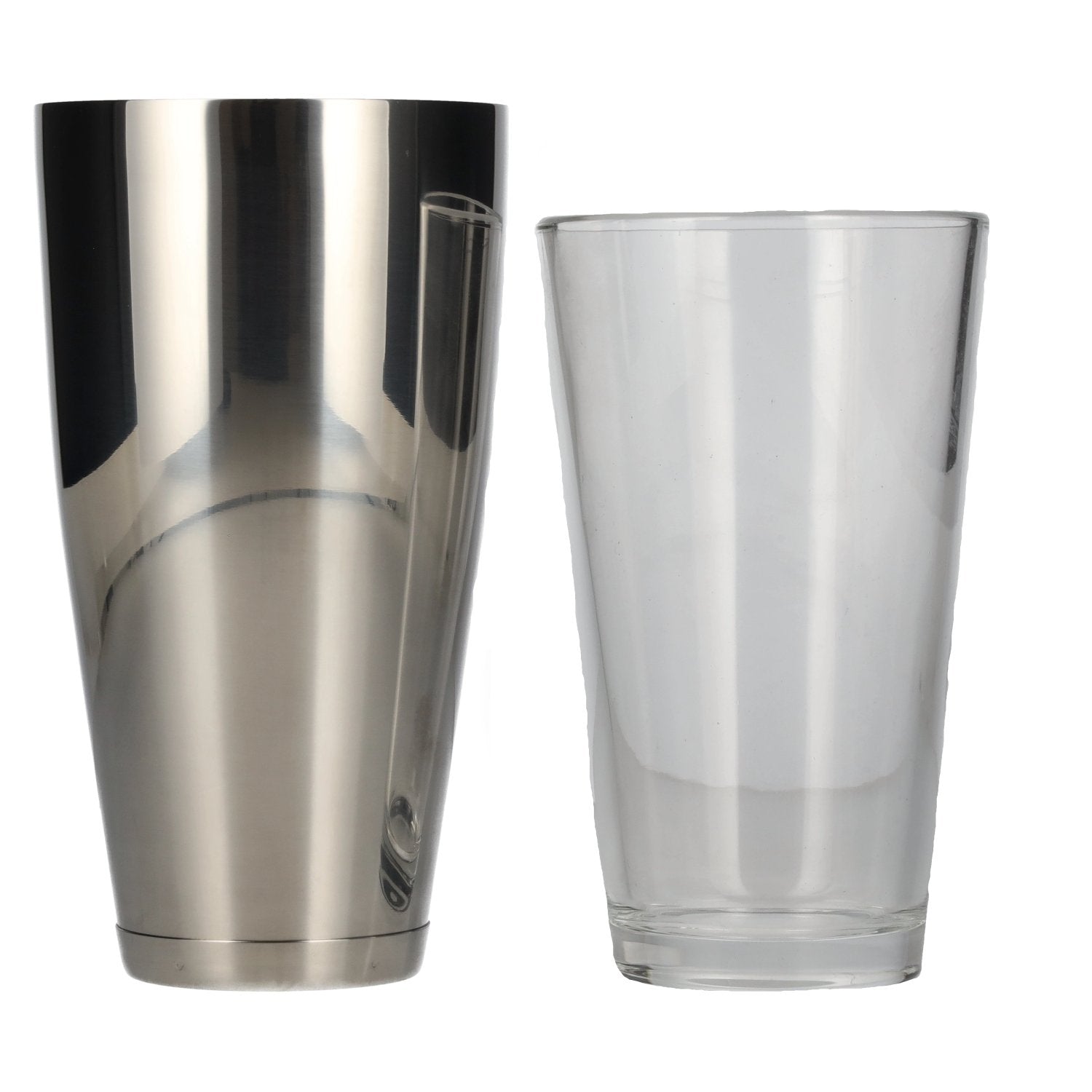 APS Boston Shaker Zilver 2-delig met glas