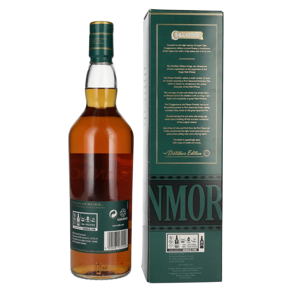 Cragganmore The Distillers Edition Speyside Single Malt 40% Vol. 0,7l in geschenkverpakking
