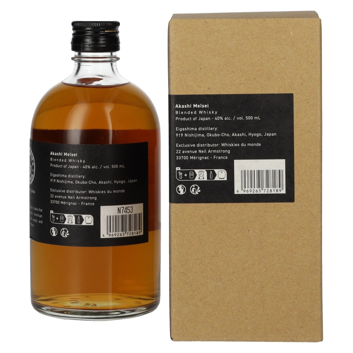AKASHI Meïsei Blended Whisky 40% Vol. 0,5l in geschenkverpakking