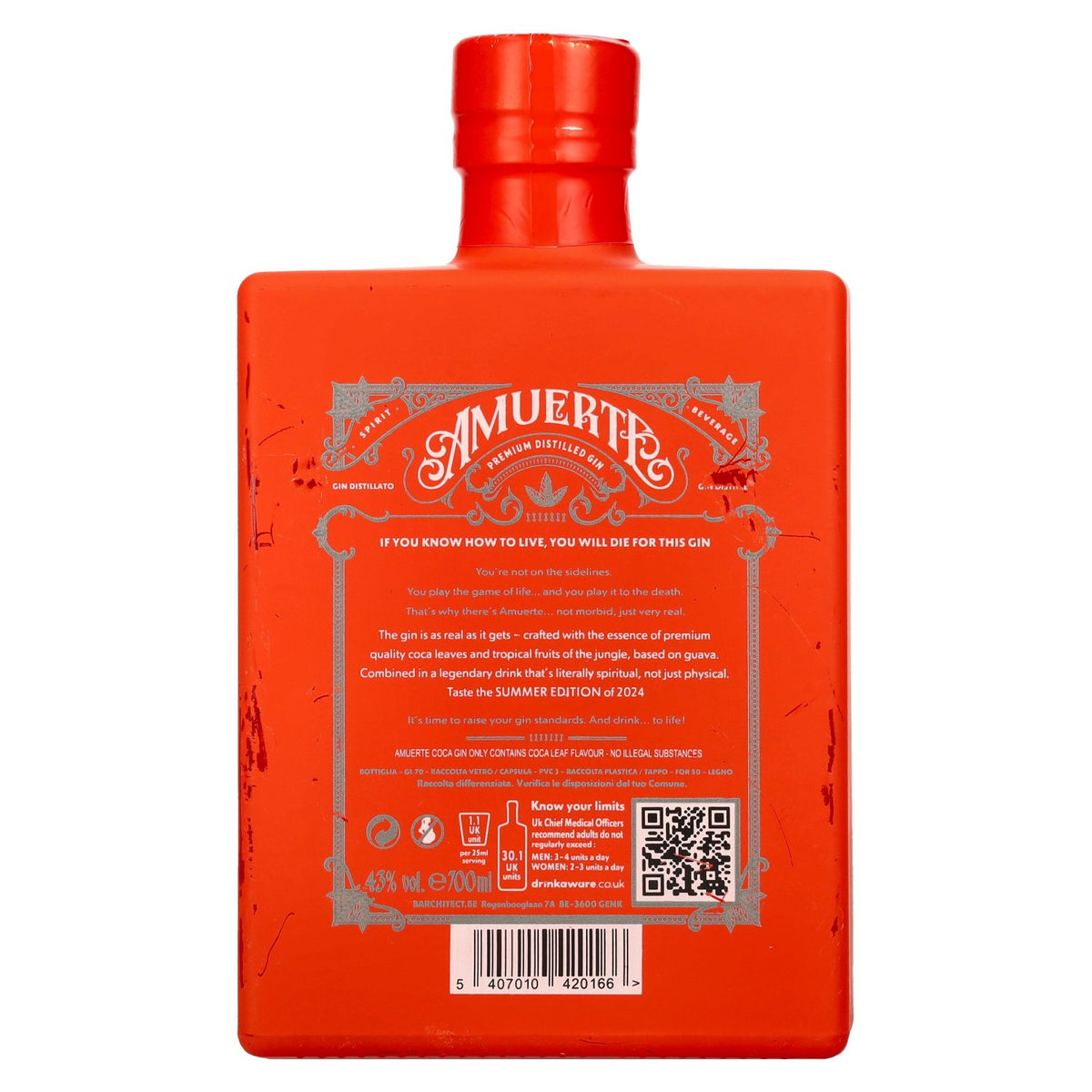 Amuerte COCA GIN - Orange Edition 43% Vol. 0,7l