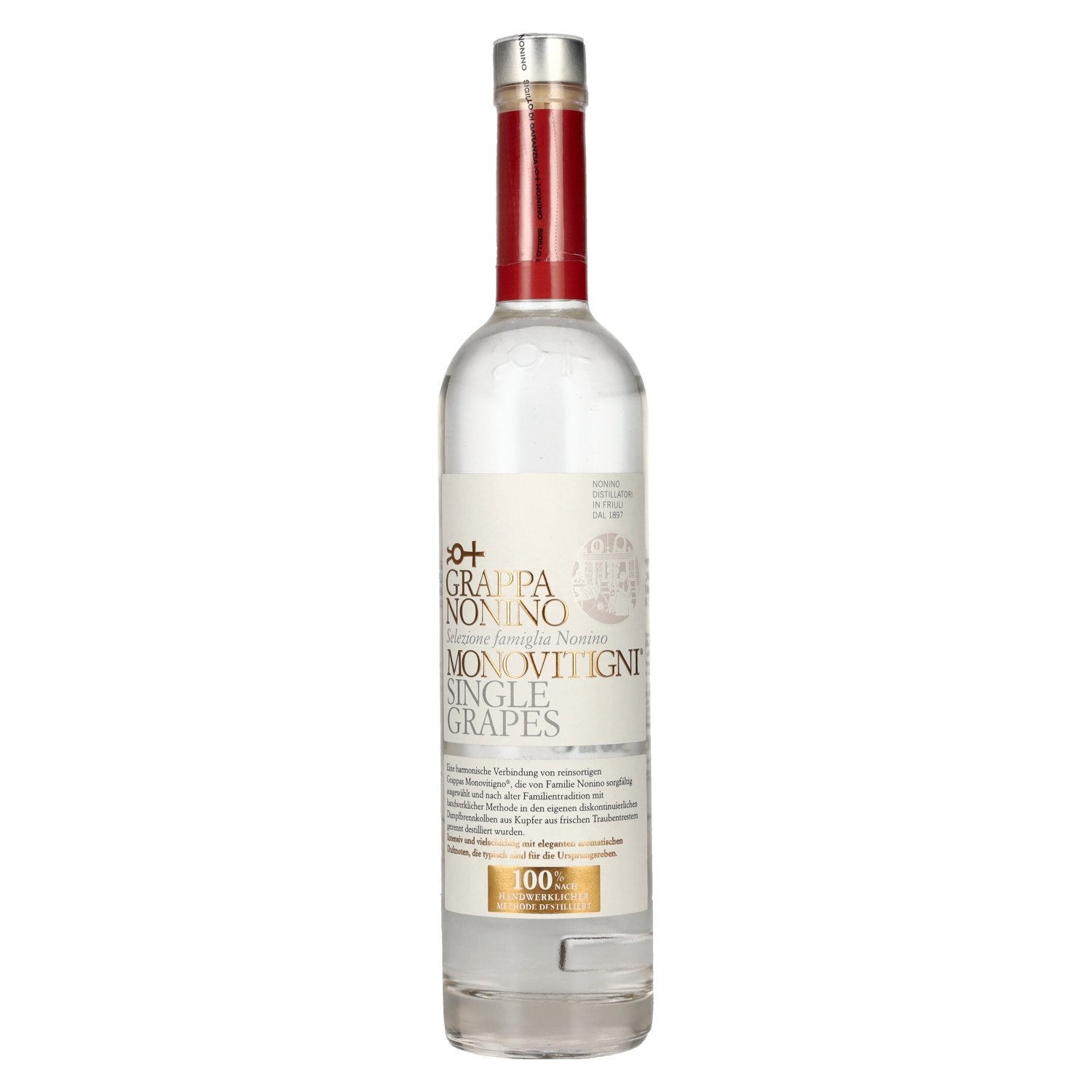 Nonino Grappa Monovitigni Single Grapes 40% Vol. 0,5l