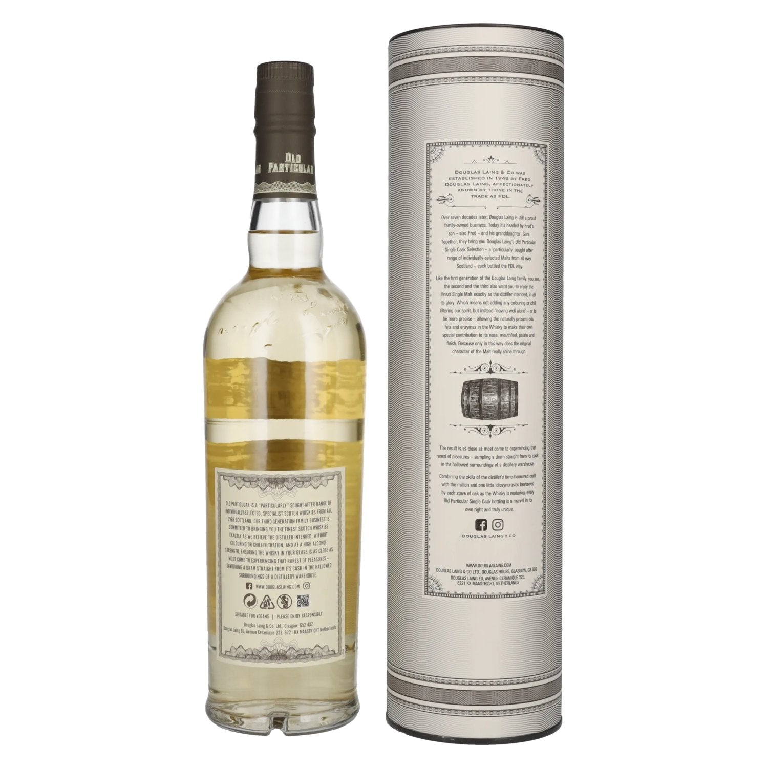 Douglas Laing OLD PARTICULAR Jura 15 Years Old Single Cask Malt 2008 48,4% Vol. 0,7l en coffret cadeau