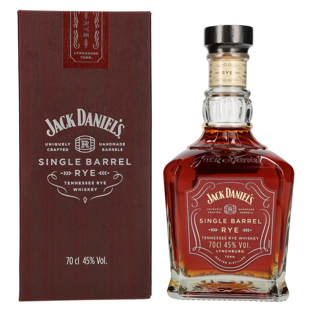 Jack Daniel's Tennessee SINGLE BARREL RYE Whiskey 45% vol. 0,7 l in geschenkverpakking
