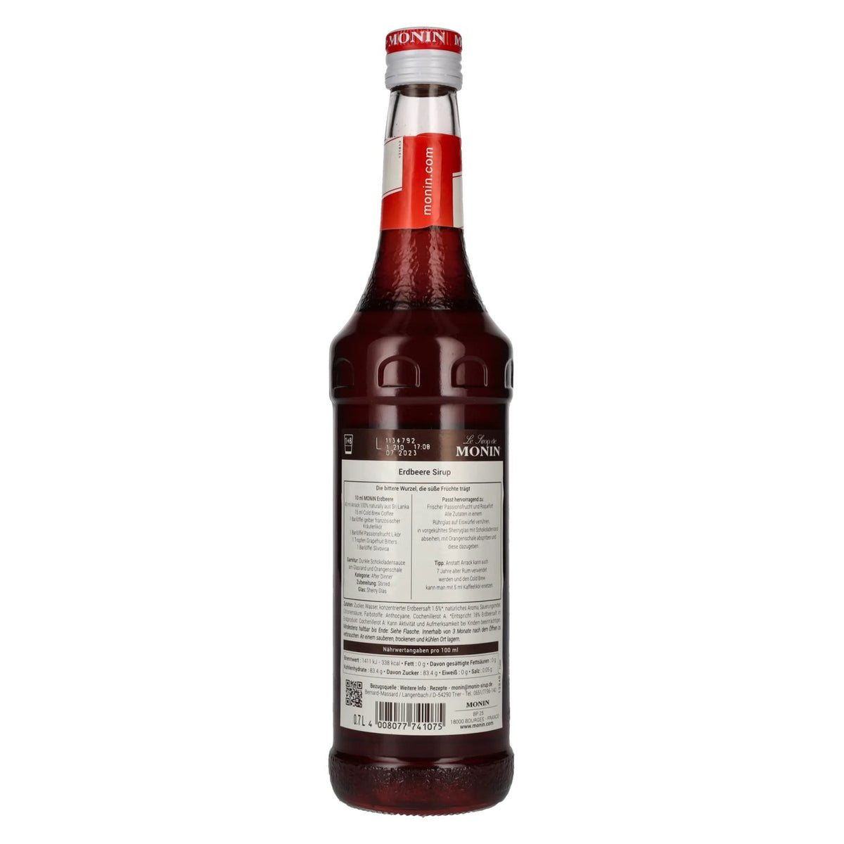 Le Sirop de Monin ERDBEERE 0,7l