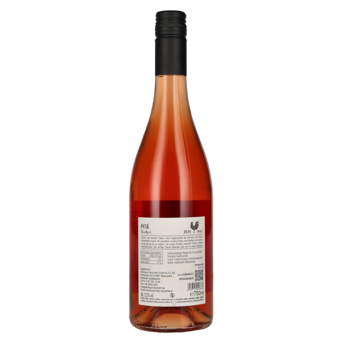 Franz Hahn Rosé 2024 12.5% ABV 0.75 l