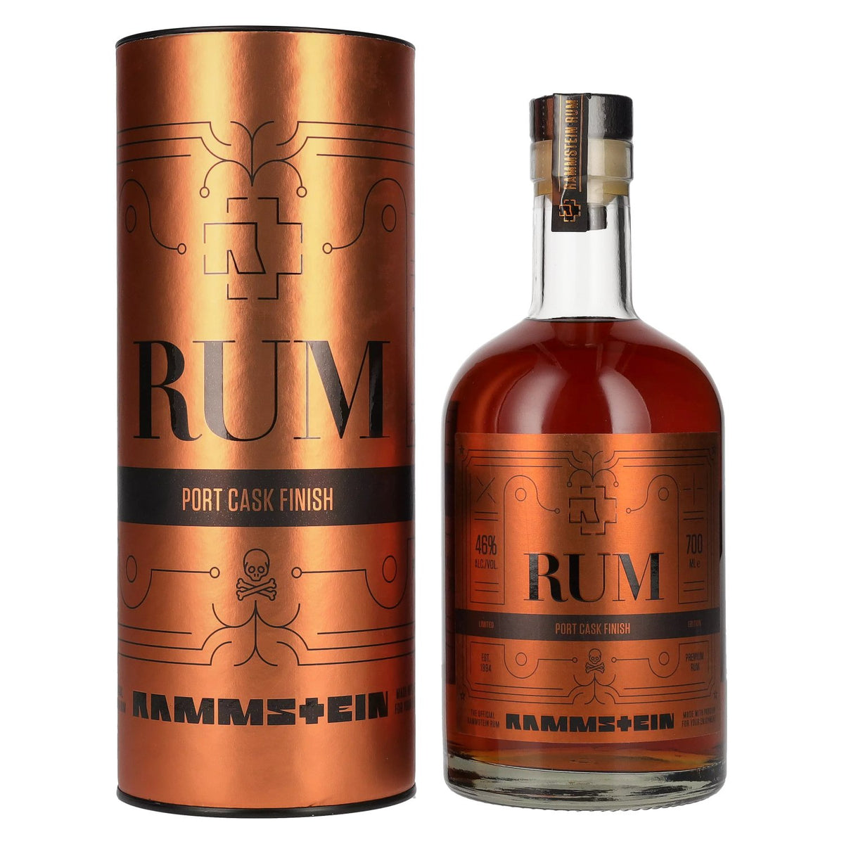 Rammstein Rum Port Cask Finish Limited Edition 46% vol. 0,7 l in geschenkverpakking