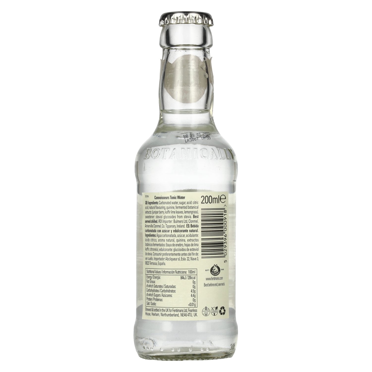 Fentimans CONNOISSEURS Tonic Water 6x4x0.2l