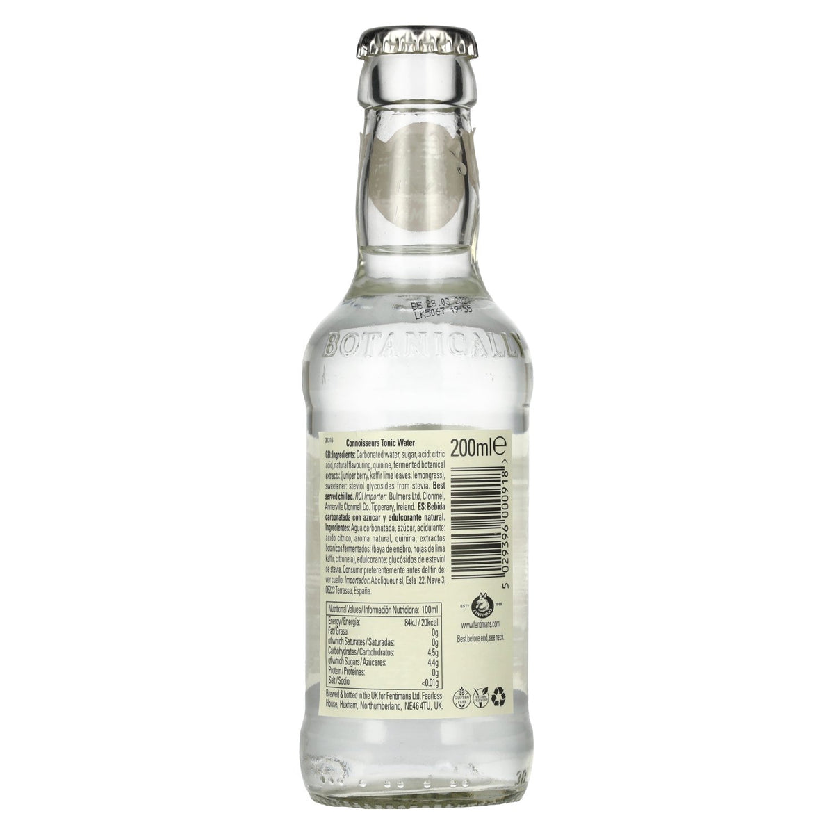 Fentimans CONNOISSEURS Tonic Water 6x4x0,2 l