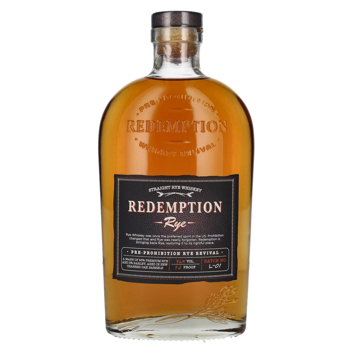 Redemption Rye Pre-Prohibition Rye Revival 46% vol. 0,7 l
