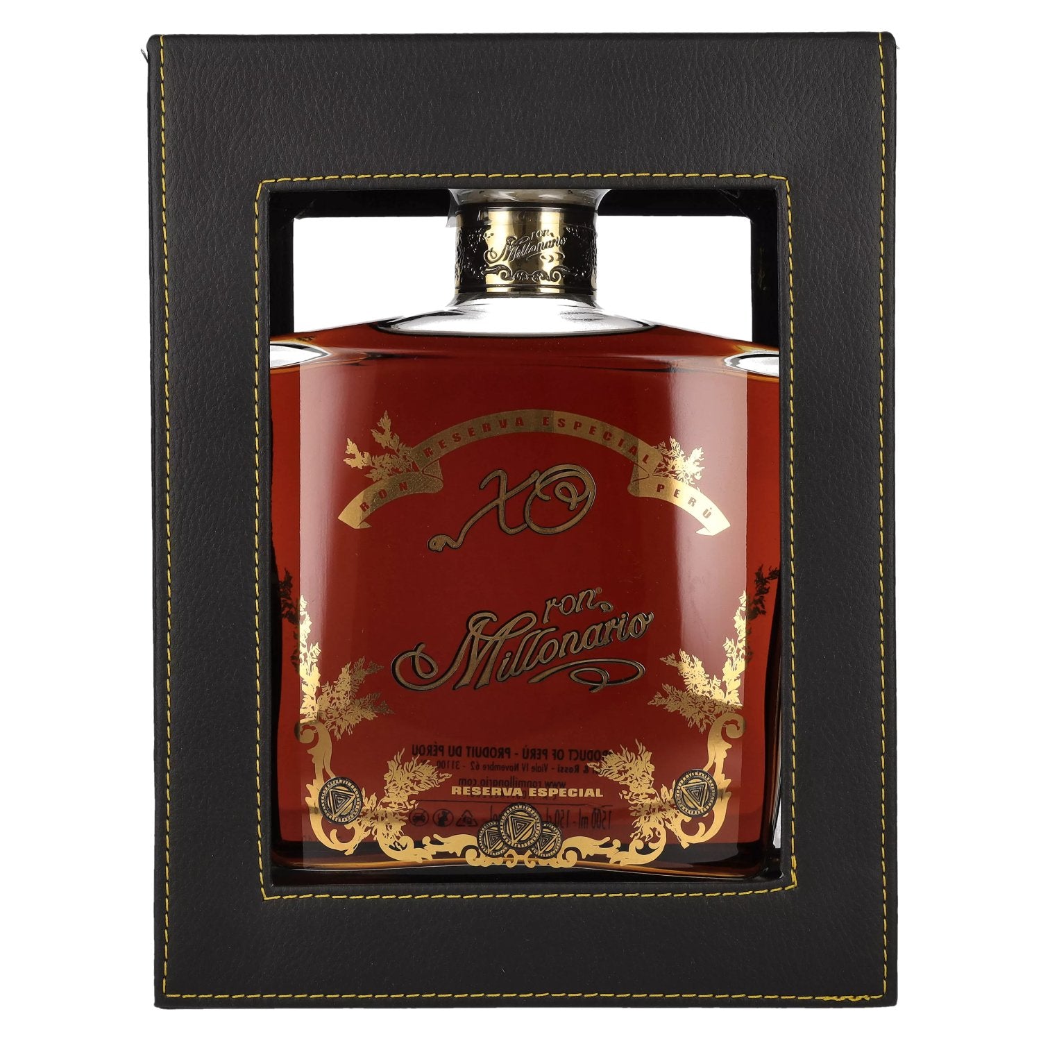 Ron Millonario XO Reserva Especial 40% Vol. 1,5l in Geschenkbox in Lederoptik