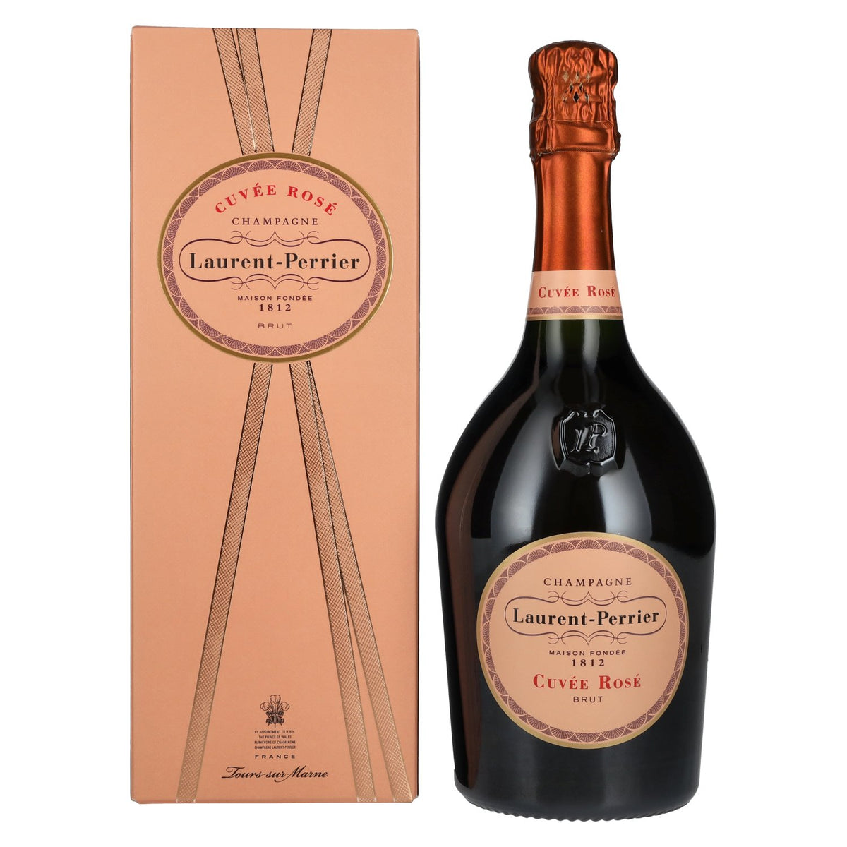 Champagne Laurent Perrier CUVÉE ROSÉ Brut 12 % vol., 0,75 l, dans un coffret cadeau