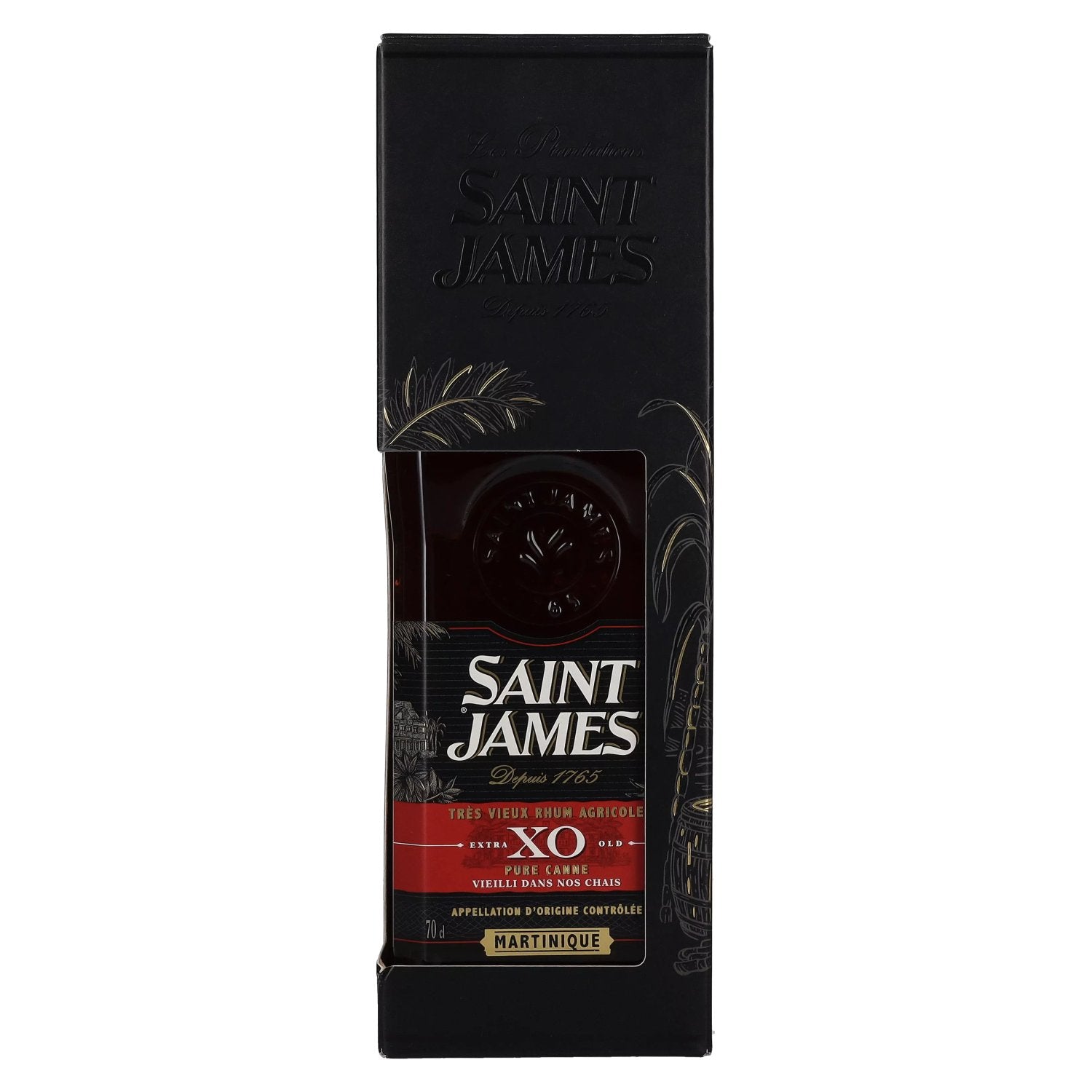 Saint James XO Rhum Vieux Agricole 43% Vol. 0,7l in gift box