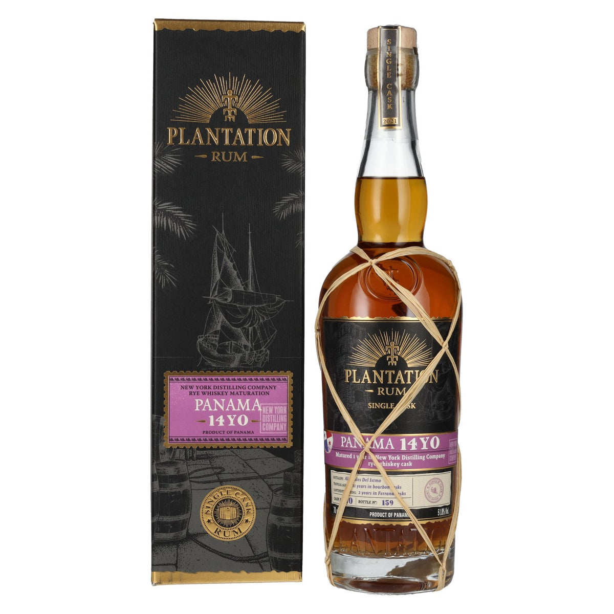 Plantation Rum PANAMA 14 Years Old Rye Whisky Maturation Edition 2021 51.8% vol. 0.7 l in a gift box