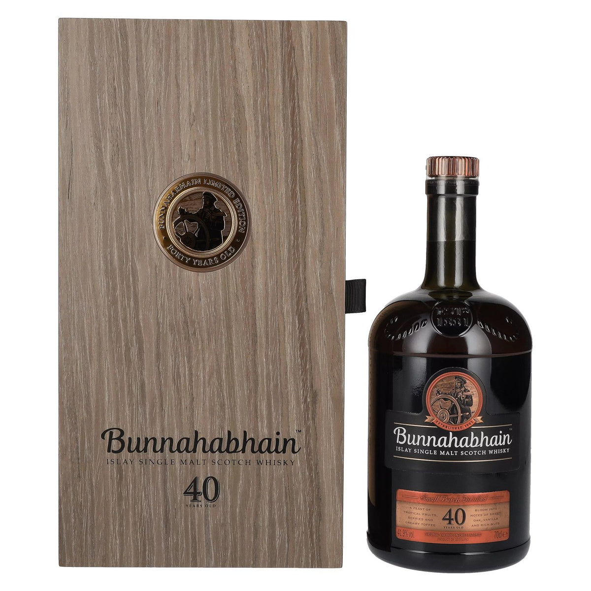 Bunnahabhain 40 Years Old Limited Edition 41,9% Vol. 0,7l in houten doos