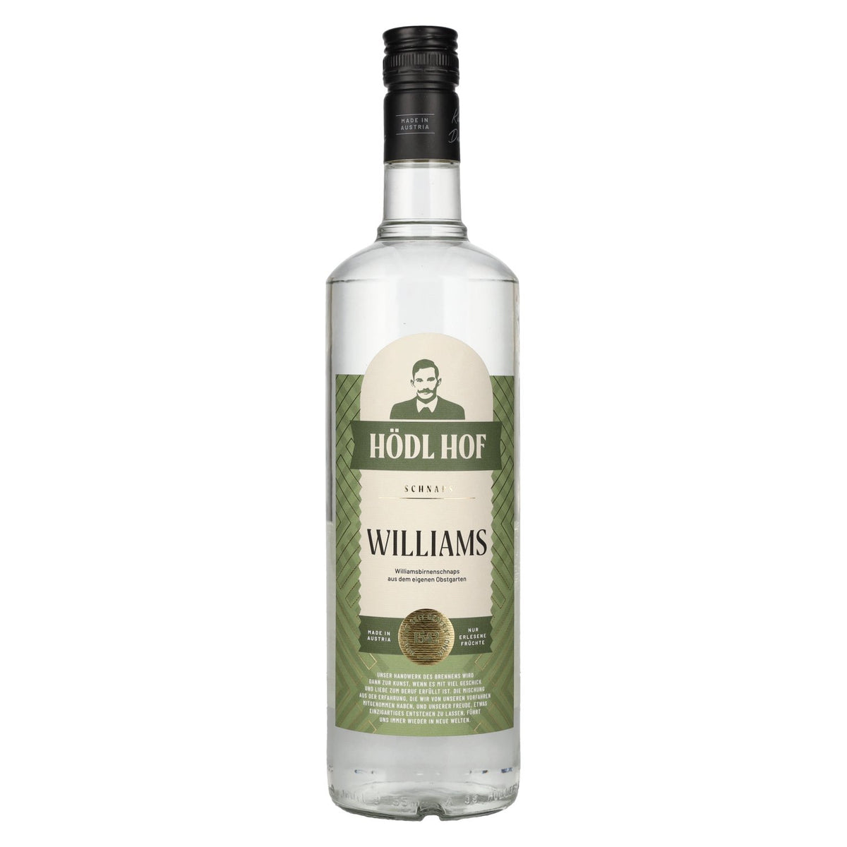 Hödl Hof WILLIAMS Williams pear schnapps 38% ABV 1 litre