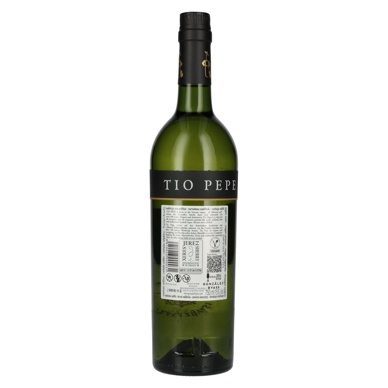 Tio Pepe Fino Muy Seco PALOMINO FINO Sherry 15% Vol. 0,75l