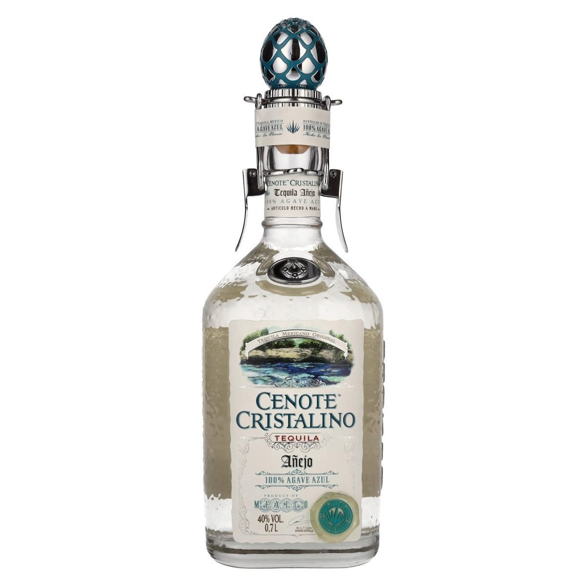 Cenote CRISTALINO Tequila Añejo 100% Agave Azul 40% vol. 0,7 l