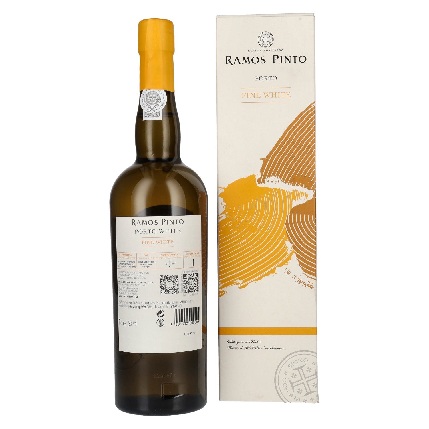 Ramos Pinto Porto Fine White 19% vol. 0,75l en coffret cadeau