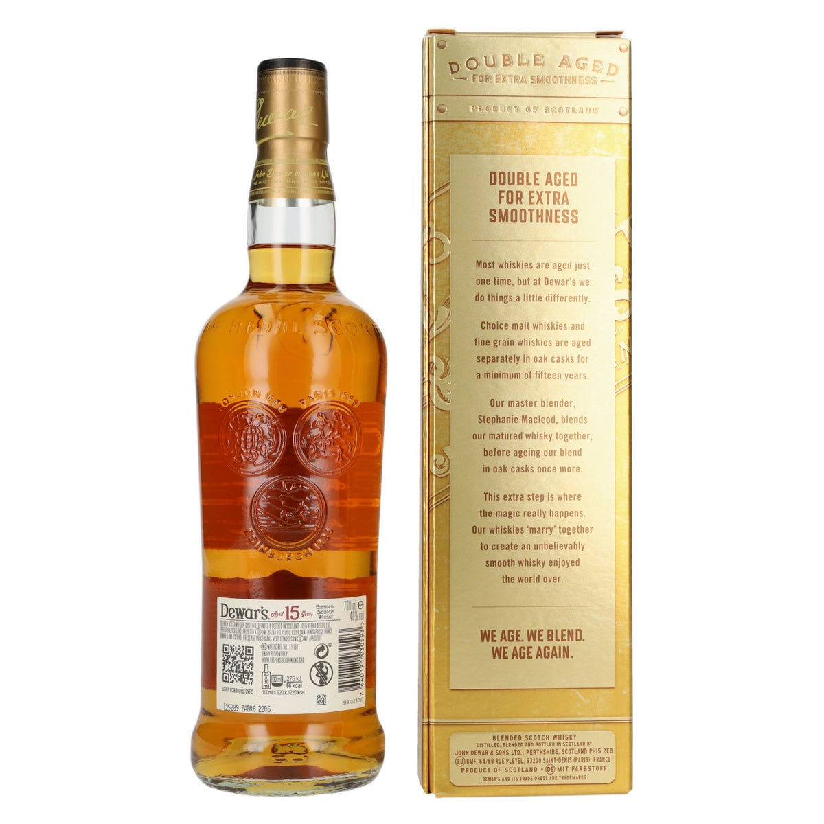 Dewar's 15 Years Old Blended Scotch Whisky 40% Vol. 0,7l in Geschenkbox