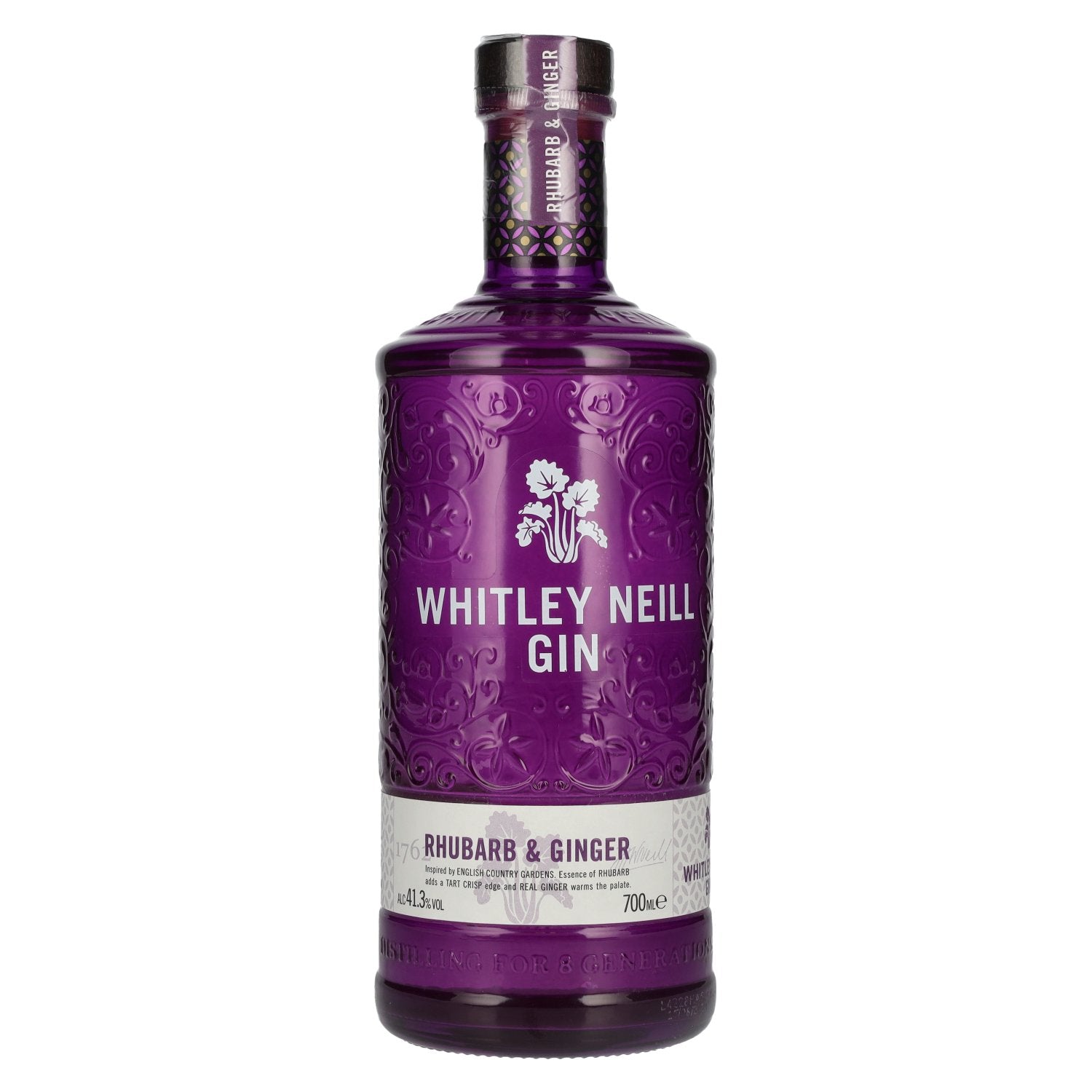 Whitley Neill RHUBARB &amp; GINGER GIN 41.3% Vol. 0.7l