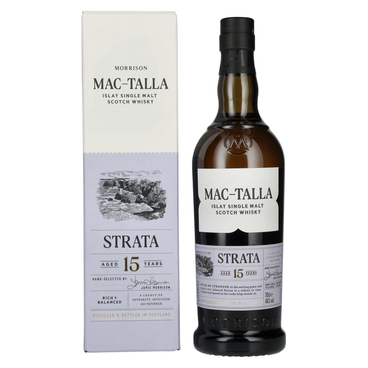 Mac-Talla Morrison 15 Years Old STRATA Islay Single Malt Whisky 46% Vol. 0,7l in Geschenkbox