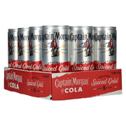 Captain Morgan Original Spiced Gold &amp; Cola 5 % vol., 12 canettes de 0,25 l, consigne