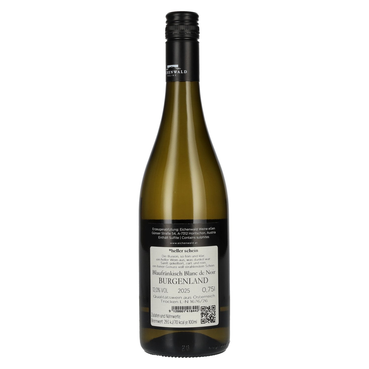 Eichenwald DIE ILLUSION Blanc de Noirs 2025 12% Vol. 0,75l