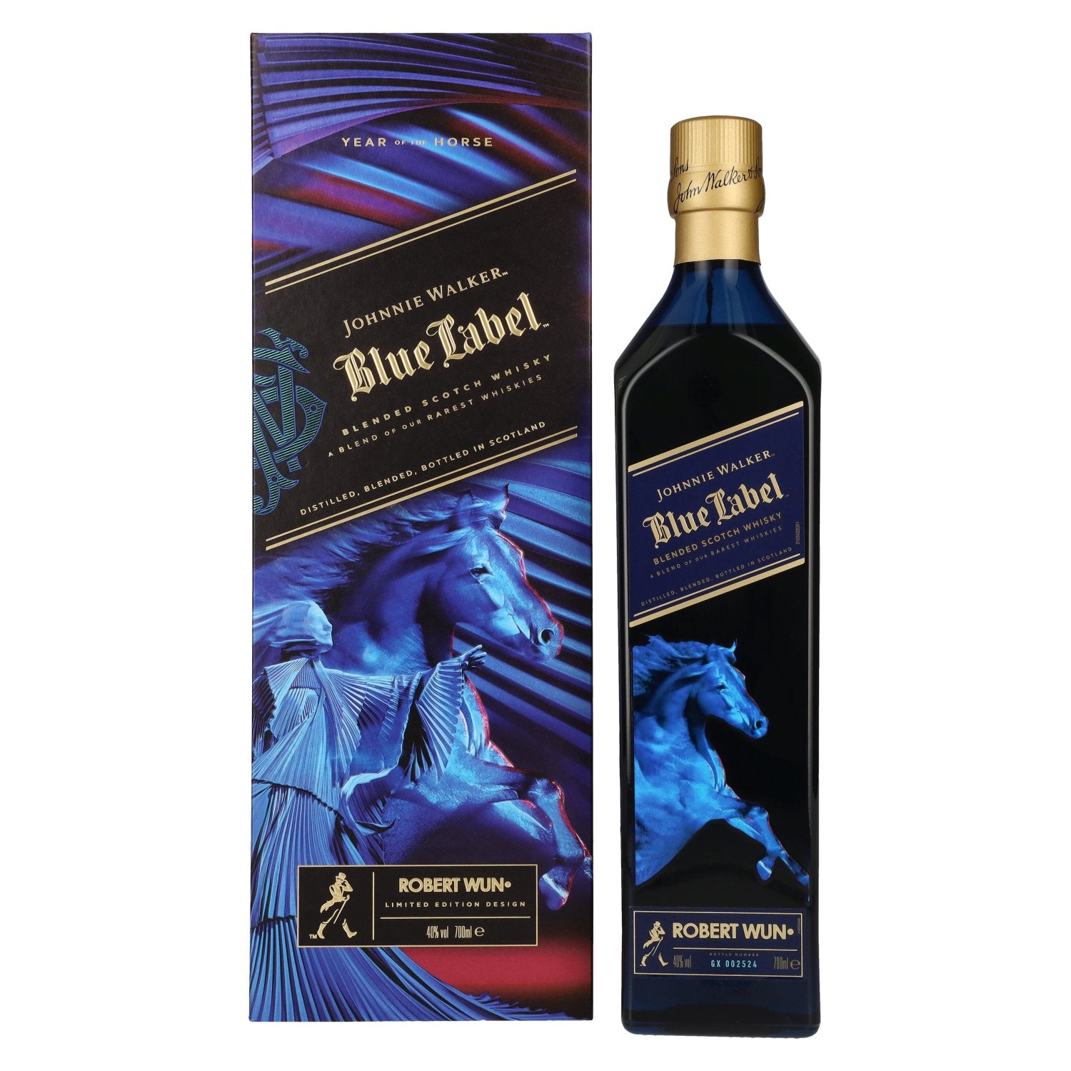 Johnnie Walker Blue Label YEAR OF THE Horse 2025 40% vol. 0,7l en boîte cadeau