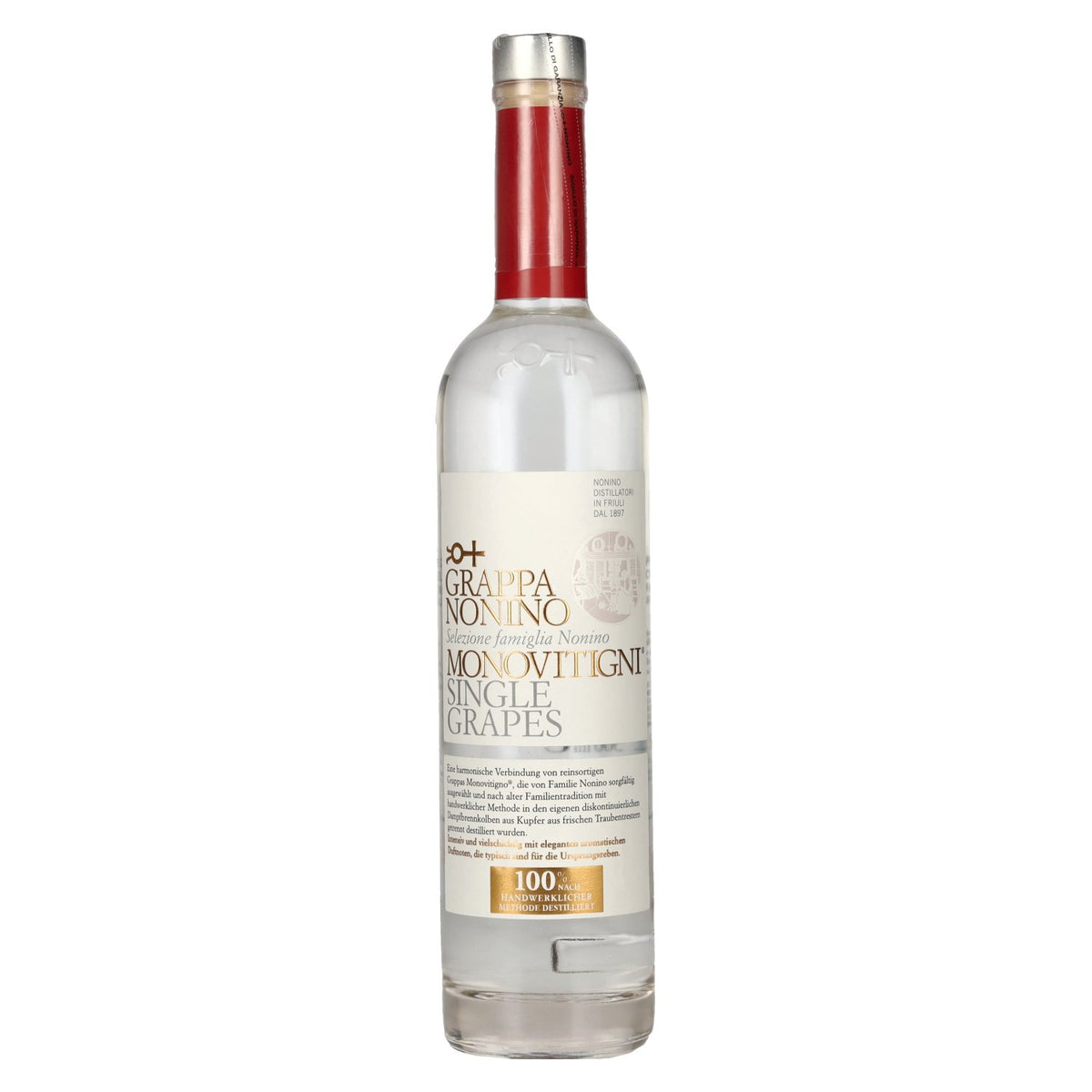 Nonino Grappa Monovitigni Single Grapes 40% ABV 0.5l
