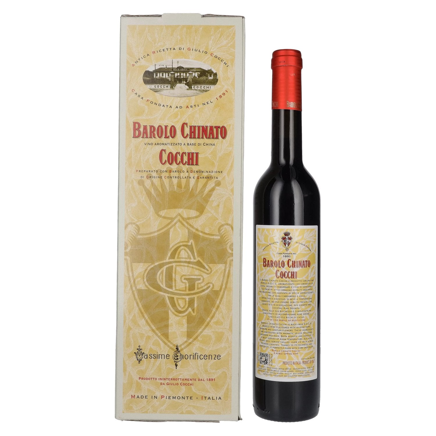 Cocchi Barolo Chinato 16,5% vol. 0,5l en boîte cadeau