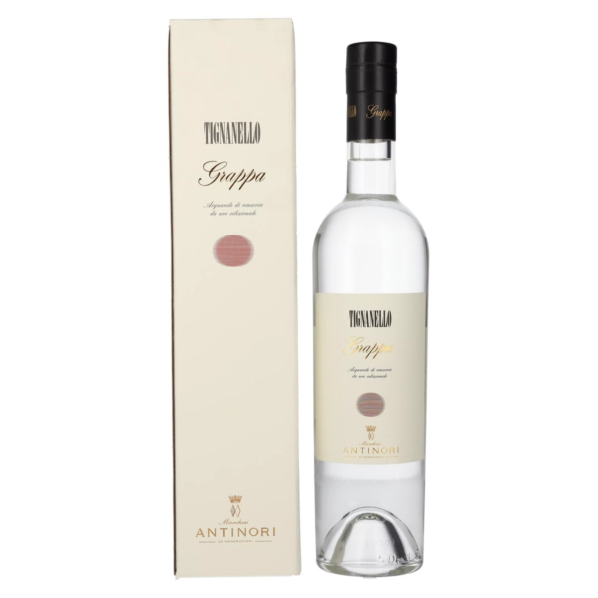 Antinori Grappa Tignanello 42% vol. 0,5l en boîte cadeau