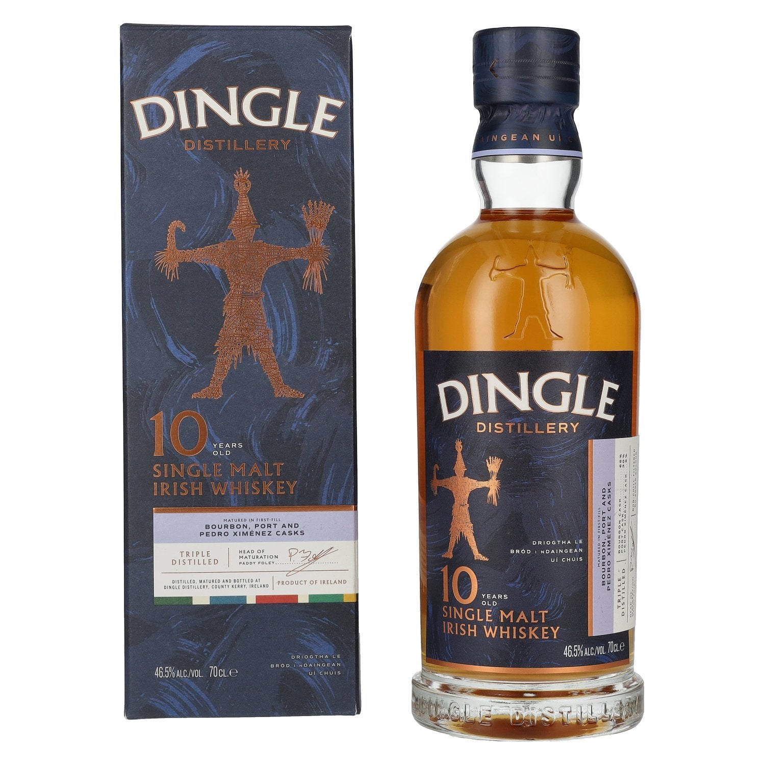 Dingle 10 Years Old Single Malt Irish Whiskey Triple Distilled 46,5% Vol. 0,7l in gift box