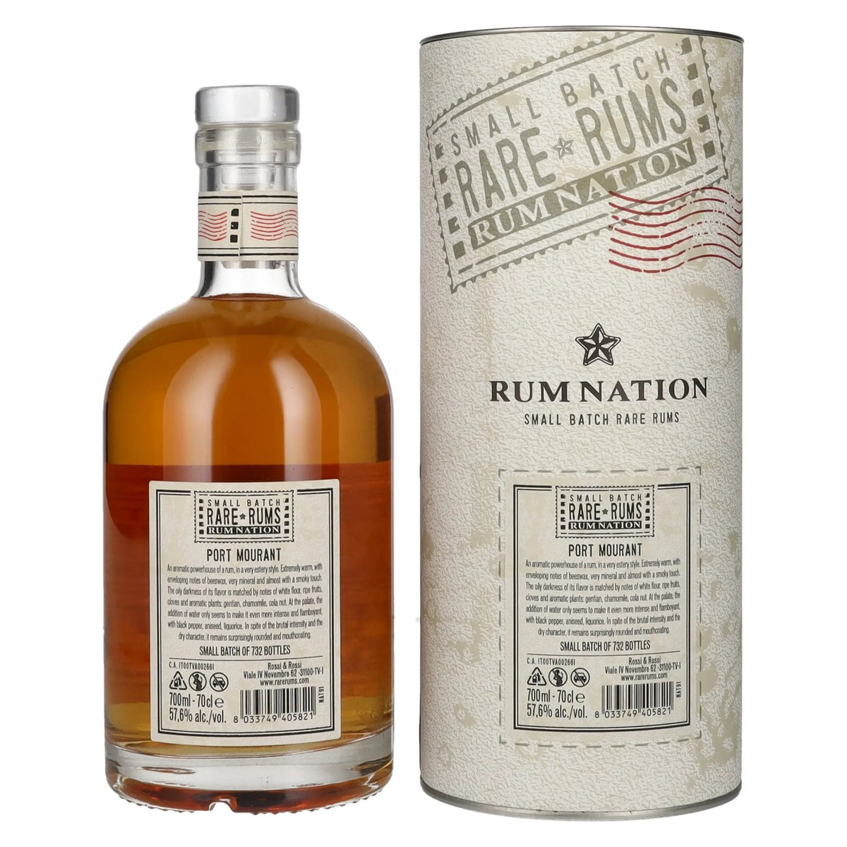 Rum Nation Rare Rum Port Mourant 2001/2019 57,6 % vol. 0,7 l dans un coffret cadeau