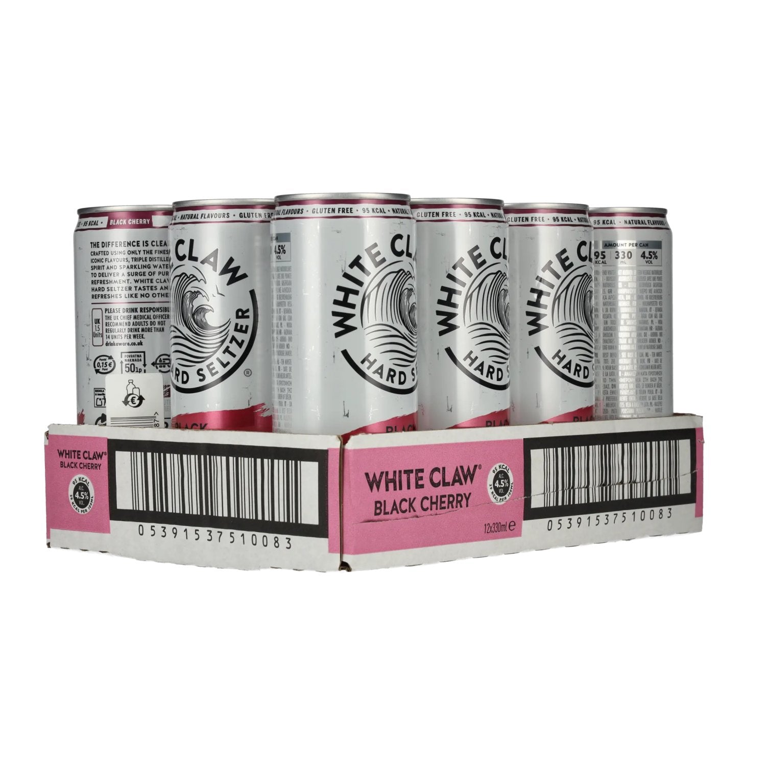 White Claw Hard Seltzer Black Cherry 4,5% Vol. 12x0,33l cans deposit