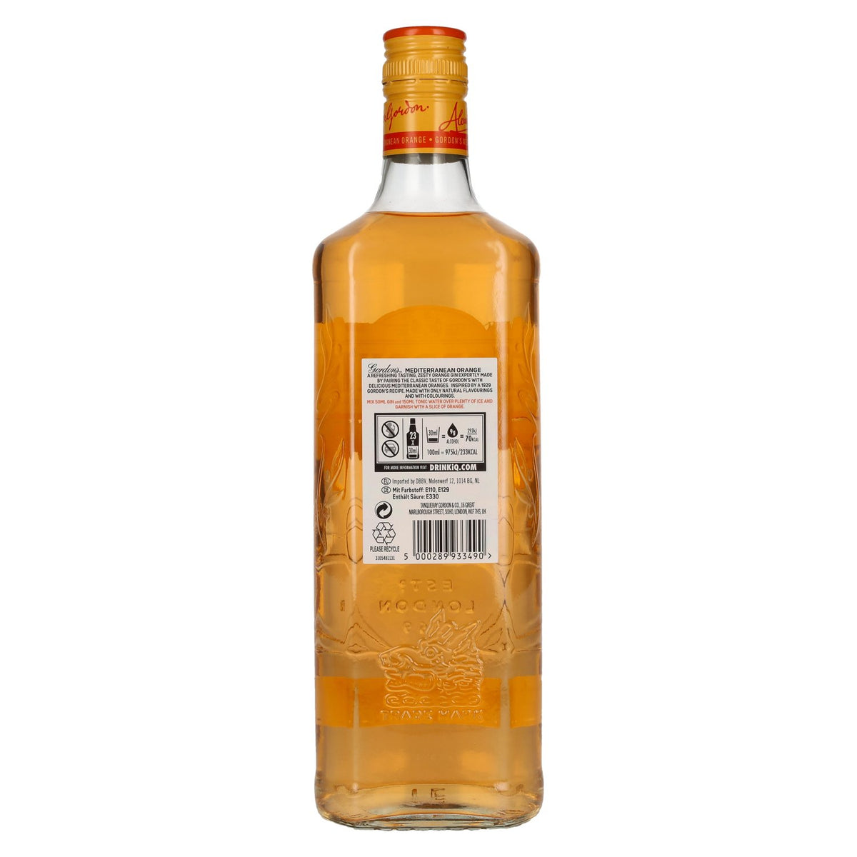 Gordon's MEDITERRANEAN ORANGE Distilled Gin 37,5% vol. 0,7 l