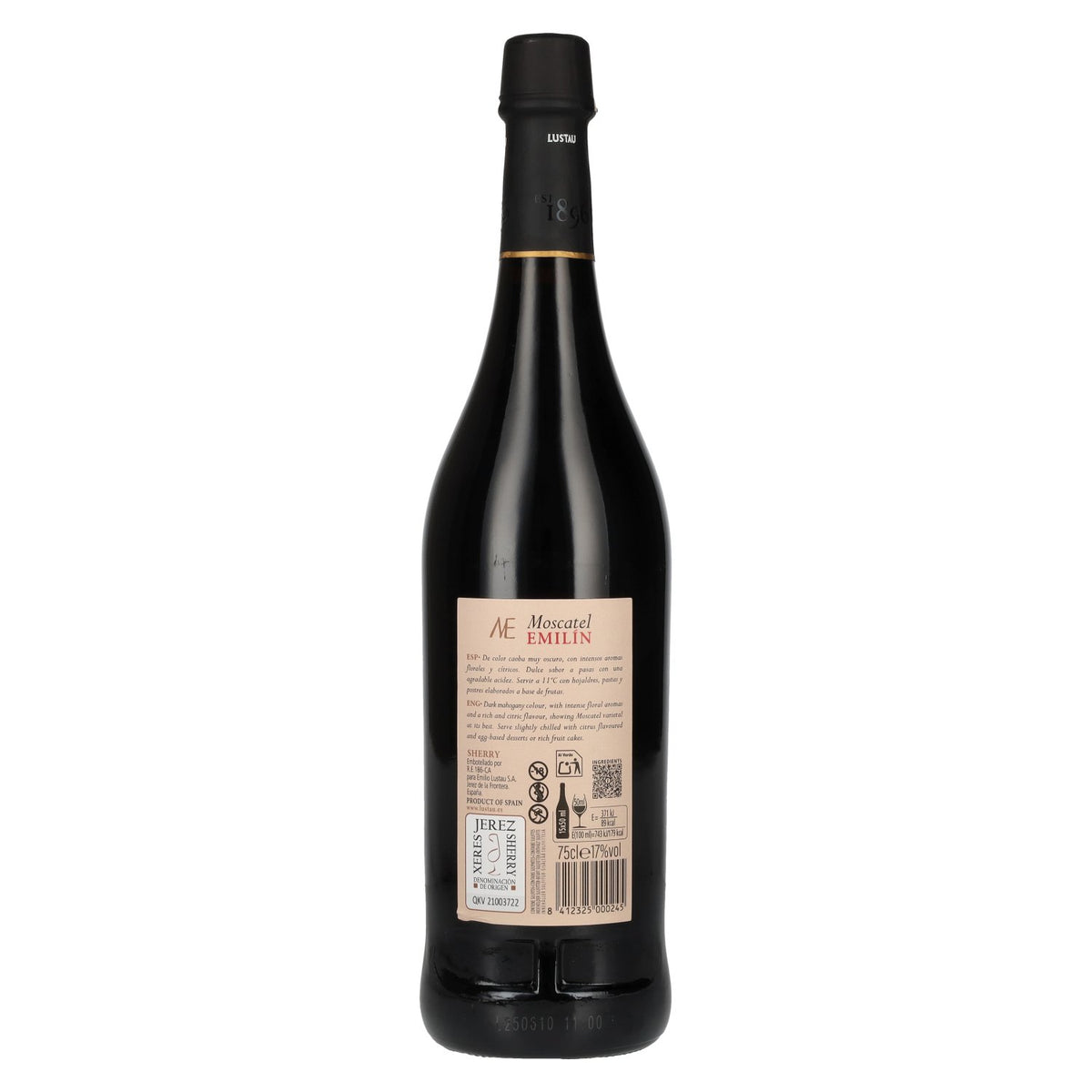 Lustau ME Moscatel EMILÍN Jerez-Xérès-Sherry 17% ABV 0.75 l
