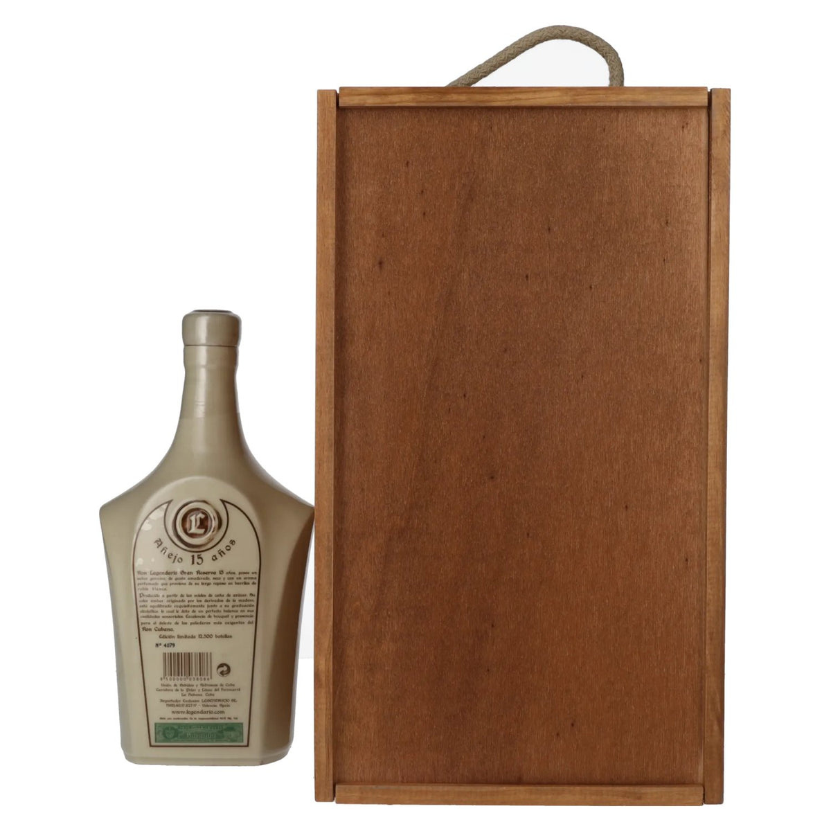 Legendario Ron Gran Reserva Añejo 15 jaar 40% vol. 0,7 l in houten kist