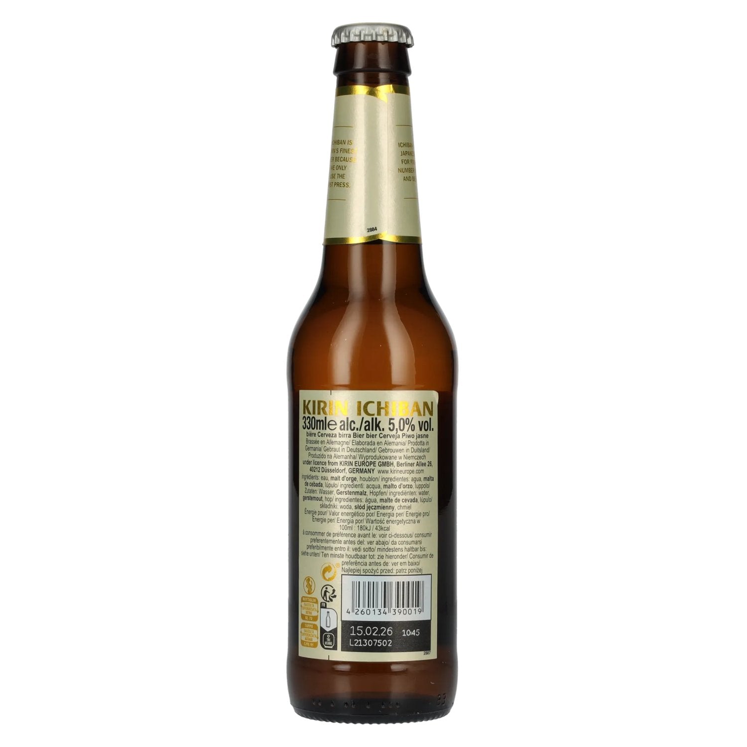 KIRIN ICHIBAN Japan's Premium Beer 5% Vol. 0,33l