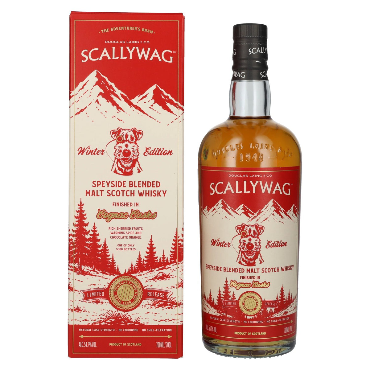 Douglas Laing SCALLYWAG Cognac Cask The Winter Edition 2026 54,2% Vol. 0,7l in Geschenkbox