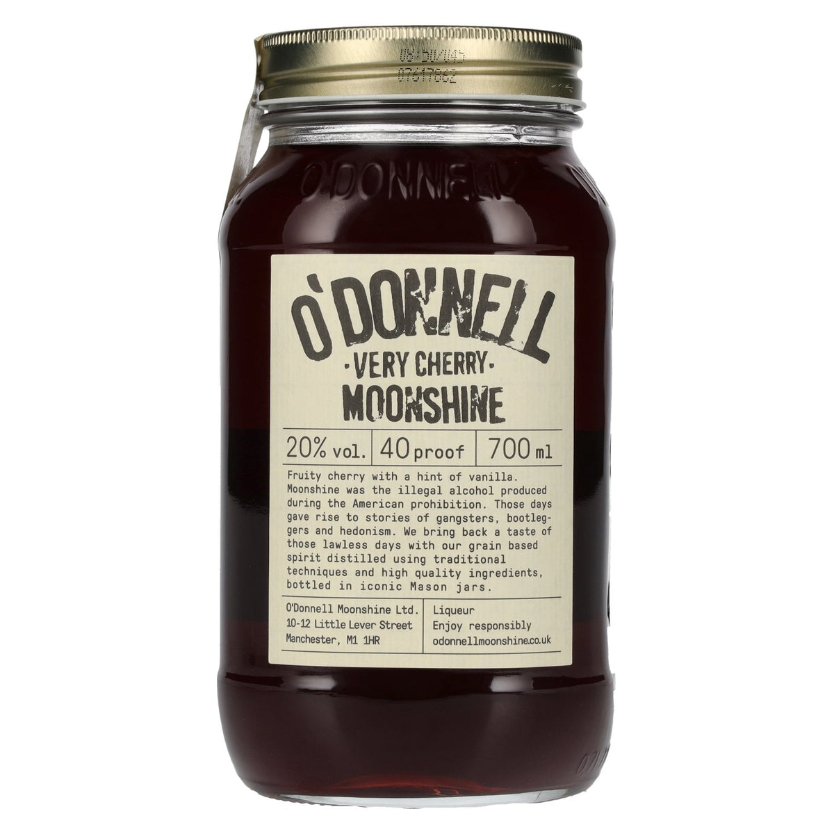 Liqueur O'Donnell Moonshine VERY CHERRY 20 % vol. 0,7 l